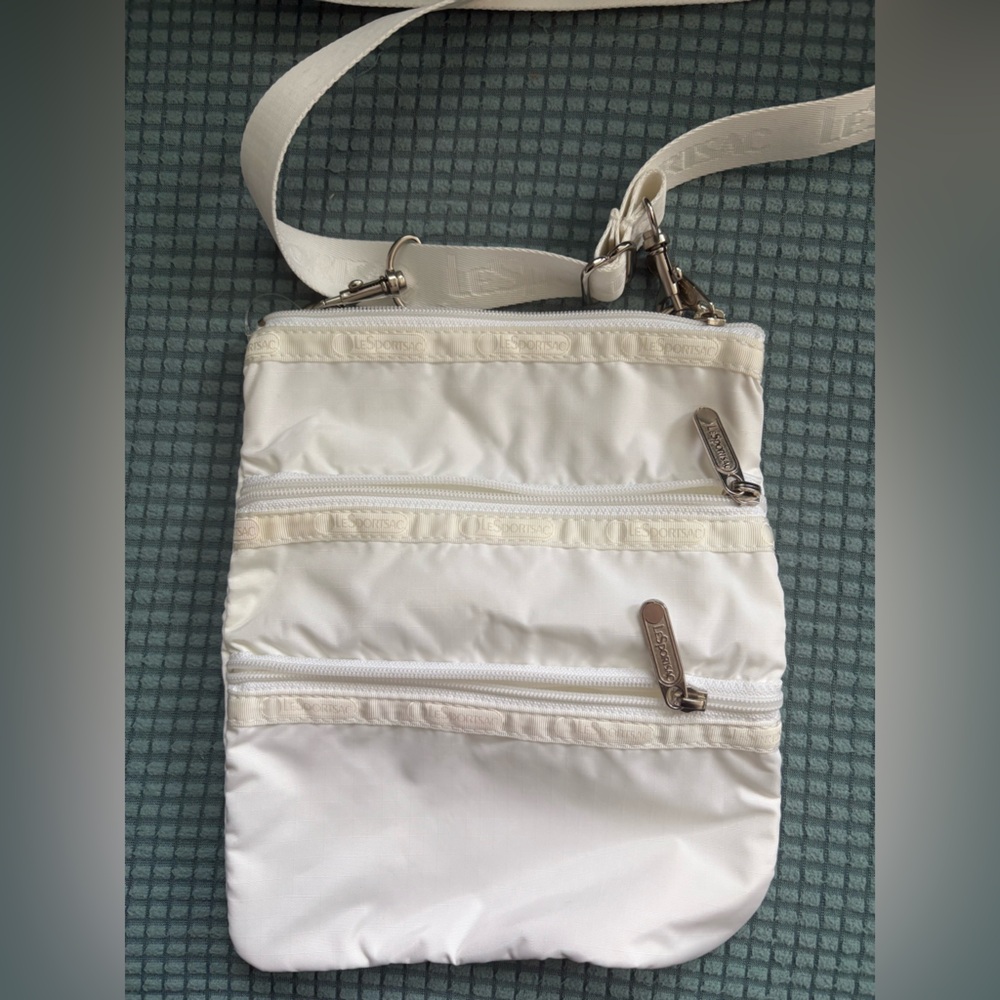 LeSportsac White/Cream Crossbody Bag